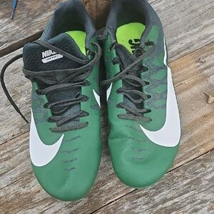 Nike Green and White Athletic Cleats